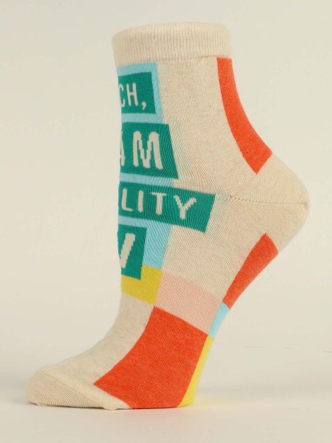 Image of Bitch, I am Reality Tv W-Ankle Socks BLUEQ